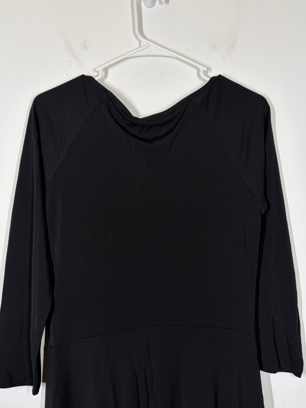 NWT $450 Josie Natori Black Jersey Matte Dress Size Medium - Picture 5 of 9